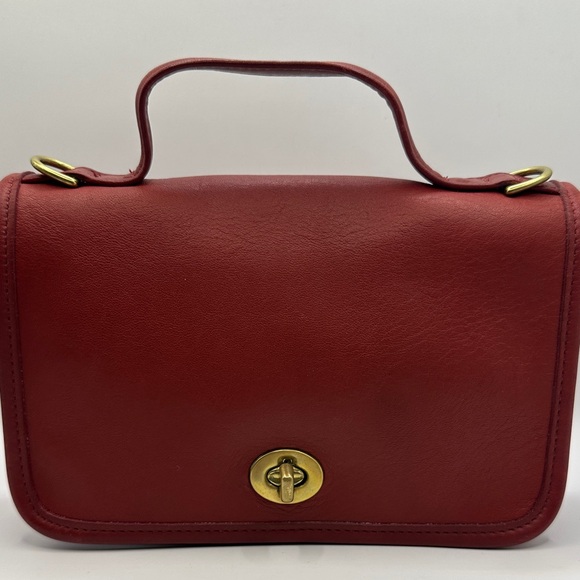 Coach Casino Leather Crossbody Bag, Red 9924 - Picture 2 of 12